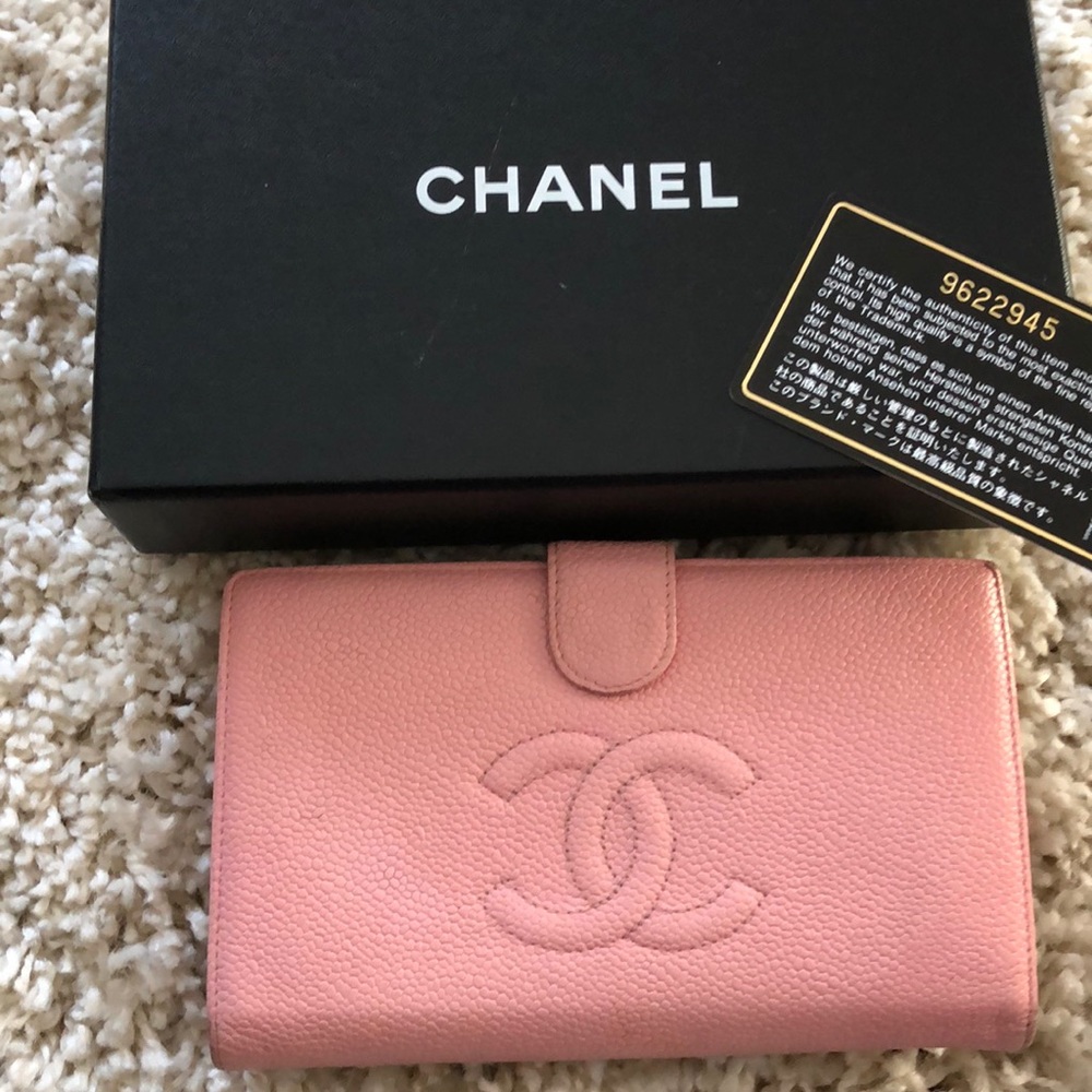 Authentic Chanel Caviar Timeless Wallet